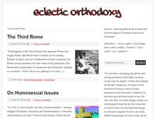 Tablet Screenshot of eclecticorthodoxy.com
